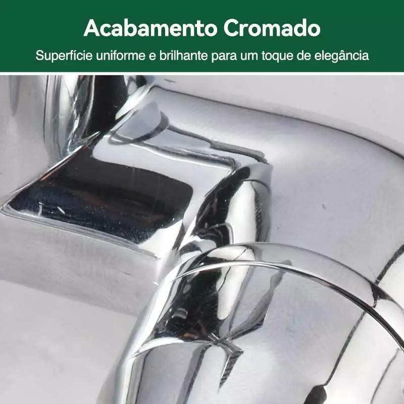 Dual Outlet Chrome Plated Brass Water Tap 1/4 Turn Handles 1/2 Inch Connection Smooth Turn for Laundry Utility Tub Sink