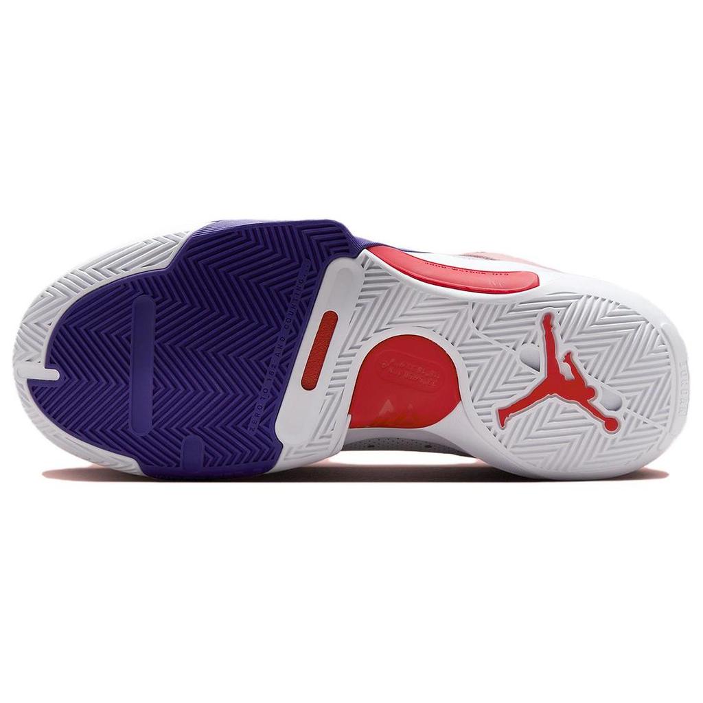 Jordan One Take 5 Weiß Arctic Punch Lila Puls University Rot Durchscheinende Außensohle FQ3098-100