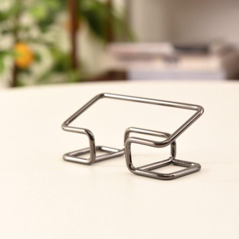 Metal Card Display Holder Rustproof Card Organizer Desk Bracket Card Display Stand  Home Office