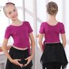 Children's Cotton Dance Tops - Spring & Autumn: Long/Short Sleeve Latin, Summer Chinese, Yoga Wear for Girls