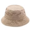 Mens Womens Washed Plain Bucket Hat All Season Outdoor Travel Sun Protection Cap