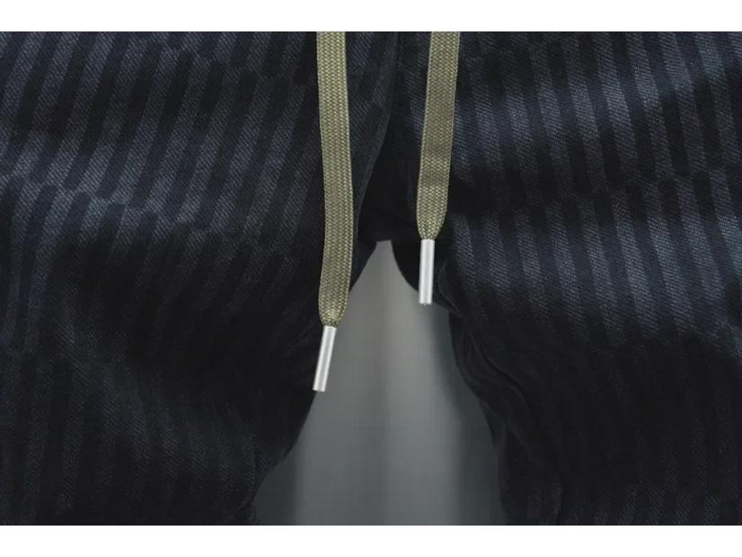 Jeans Skinny Listrado Degradê Masculino: Calças Harem Elásticas da Moda para Primavera e Outono