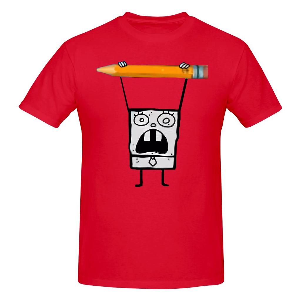 Funny Doodlebob Unisexs Printed TShirt Unisex T shirtSport Unisex