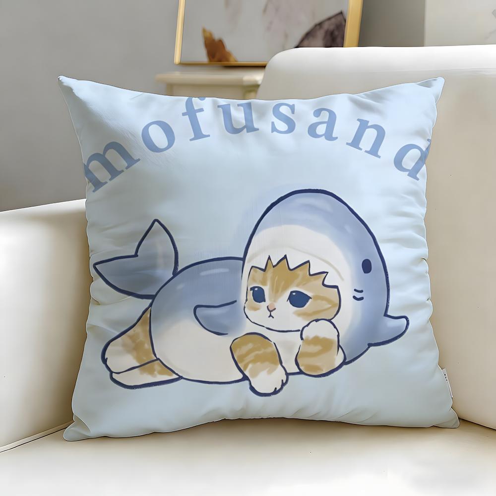 popular cartoon Mofusand Cushion Cover Soft & Easy-Wash Pillow Case – Versatile for Couch, Bed, Travel and Office