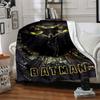 1pc Batman Blanket Lightweight Flannel Throw For Sofa, Bed, Travel, Camping, Livingroom, Office, Couch, Chair, And Bed