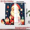 2 Stück, Vorhänge Niedlicher Weihnachtsmann Weihnachtsgeschenk (2) Beliebte kreative Vorhänge Vielseitige Stoffvorhänge Art Deco Festlich Ideal für