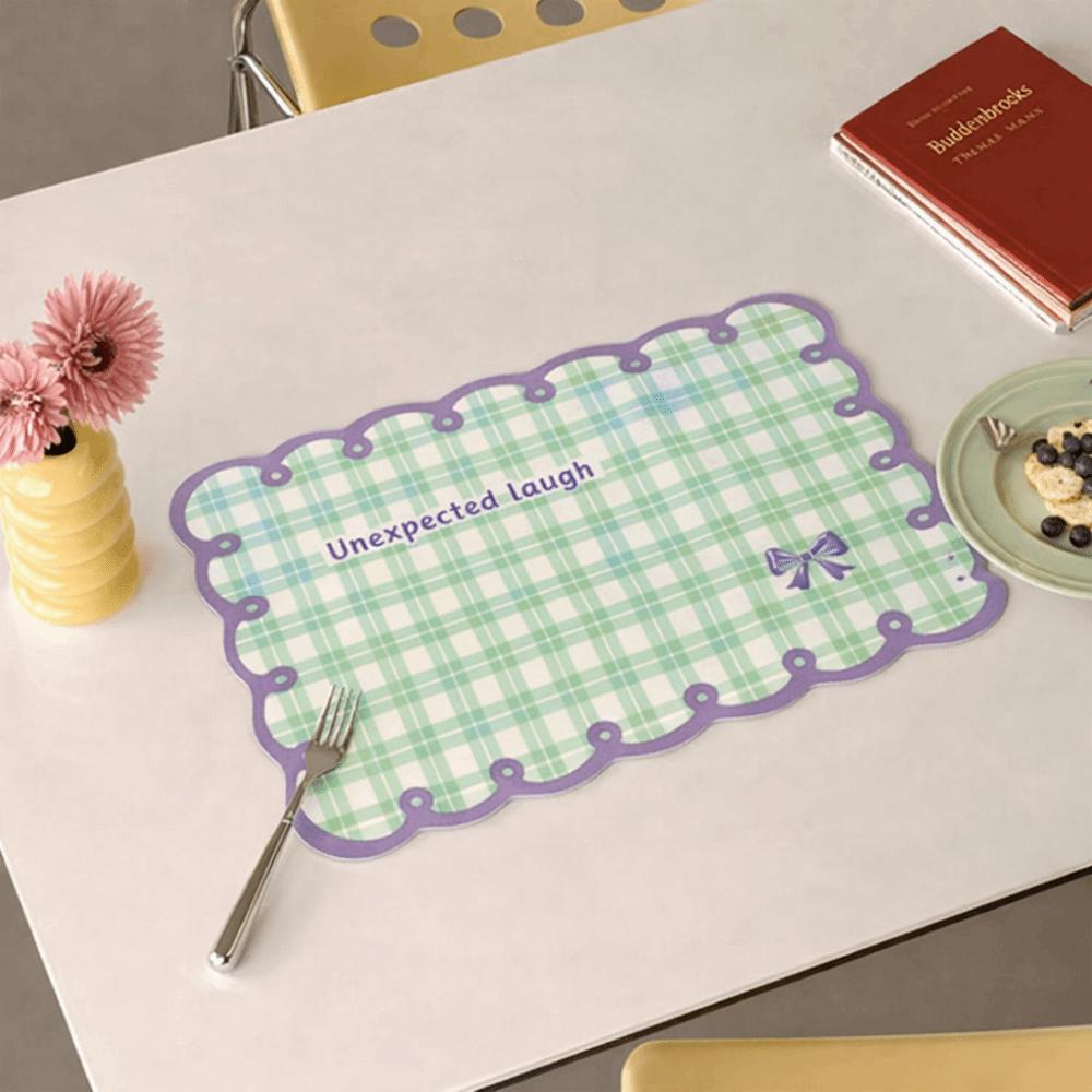 

New Dopamine Placemats Water-Absorbing Anti-slip Table Mat Heat Insulation Oil-Absorbing Coaster Table Decoration Accessories