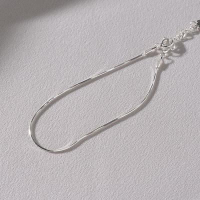 Pulseira Mimi.J Jewelry de Prata 925 com Corrente de Cobra Sedosa