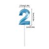 1pcs 0-9 Number Digital Candles Cake Decorations Romantic Blue Pink Candles Topper for Kids Happy Birthday Baby Shower Creative