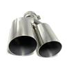 1 Piece Stainless Steel Single Layer Exhaust Tip 63mm Inlet Straight Cut 89mm Outlet Muffler Tail Pipe End Tip
