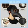 Mittelalterliche Pestdoktor Schnabelmaske Atemberaubendes Latexdesign für Halloween Cosplay und Partykleidung