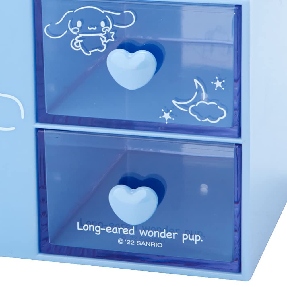 Sanrio Cinnamoroll Calm Color Stationery Series Plastic Chest with Pen Character 14 X X 9 504823 Stand, Design, 11.5 Cm,