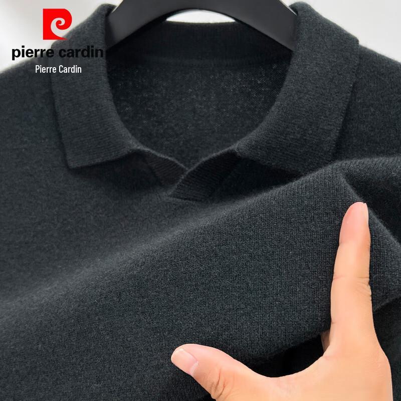 Pierre Cardin Men's 100% Wool Polo Collar Sweater