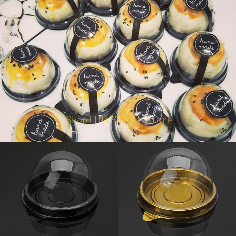50g Round Moon Cake Trays Mooncake Packaging Box Container Holder 50 Pcs Top Sale