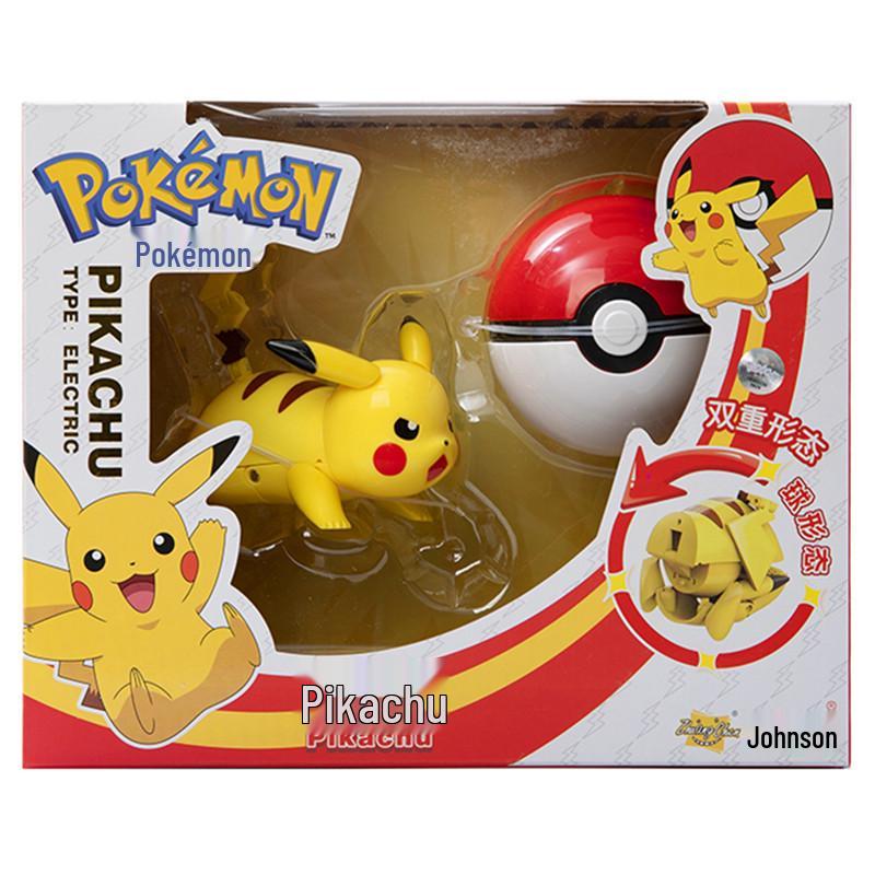 

Оригинальный набор Покебол Pokemon с трансформируемыми фигурками и украшениями Пикачу, Чаризарда и Генгара