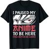 FLYEHI Ich habe meinen Anime unterbrochen, um hier zu sein Japanischer Anime Junge Lustiges Anime T-Shirt