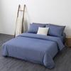 Class A Washed Cotton 4-piece Set King Duvet Cover Queen Size Option Pure Cotton Bed Sheet Pillows Zipper Closure Solid Color EU