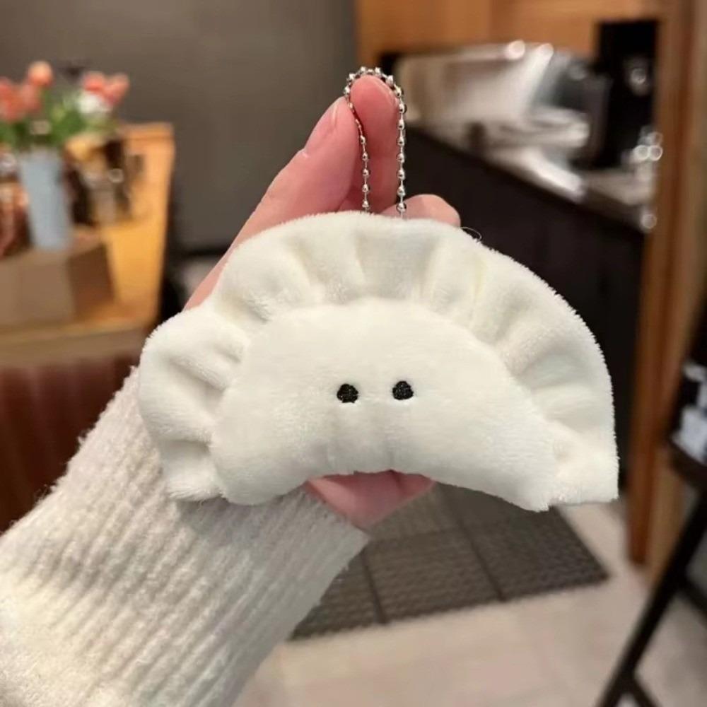 

Plush Toys Plush Dumpling Keychain Soft Car Key Ring New Bag Charm Backpack Decor 2