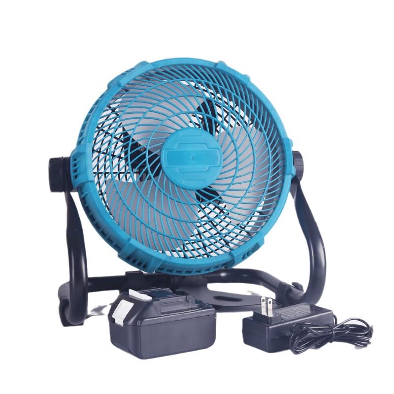 HANGDIAN 12-inch Industrial Portable AC/DC Lithium Floor Fan CN plug (adapter included)