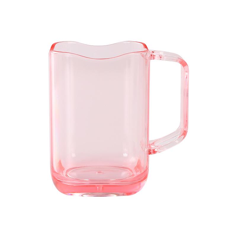 

Nordic Minimalist Luxury Transparent Multifunctional Mouthwash and Toothbrush Cup Set розовый