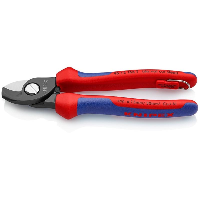 

Кабельный резак Knipex 15 мм 50 мм2 Длина 165 мм Фосфатированные 2-комп. Ручки Ушко