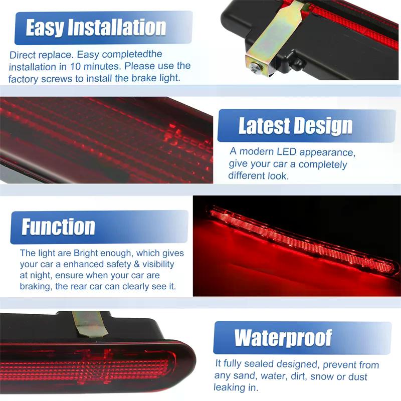 LED Rear Third Brake Light Stop Light 3RD Lamp Third Brake For Camaro 2016+ High Mount Red Shell Tail Light 84330249