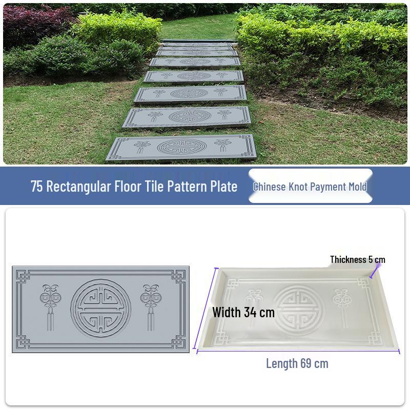 Garden Cement Tile Mold for Outdoor Stepping Stones