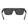 Burberry Logo Plate Frame Square Sunglasses Unisex Couple Black