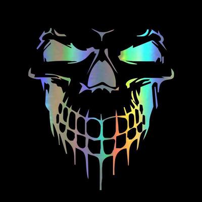 3D Skull Stickers Car Stickers & Decals Car Styling Head Car Door Window Stickers