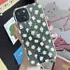 Japan INS Creative Cute Clover Cotton Candy Cat Glitter Phone Case For iPhone 16 15 14 13 12 11 Pro Max XR MAX 78Plus Y2k Cover