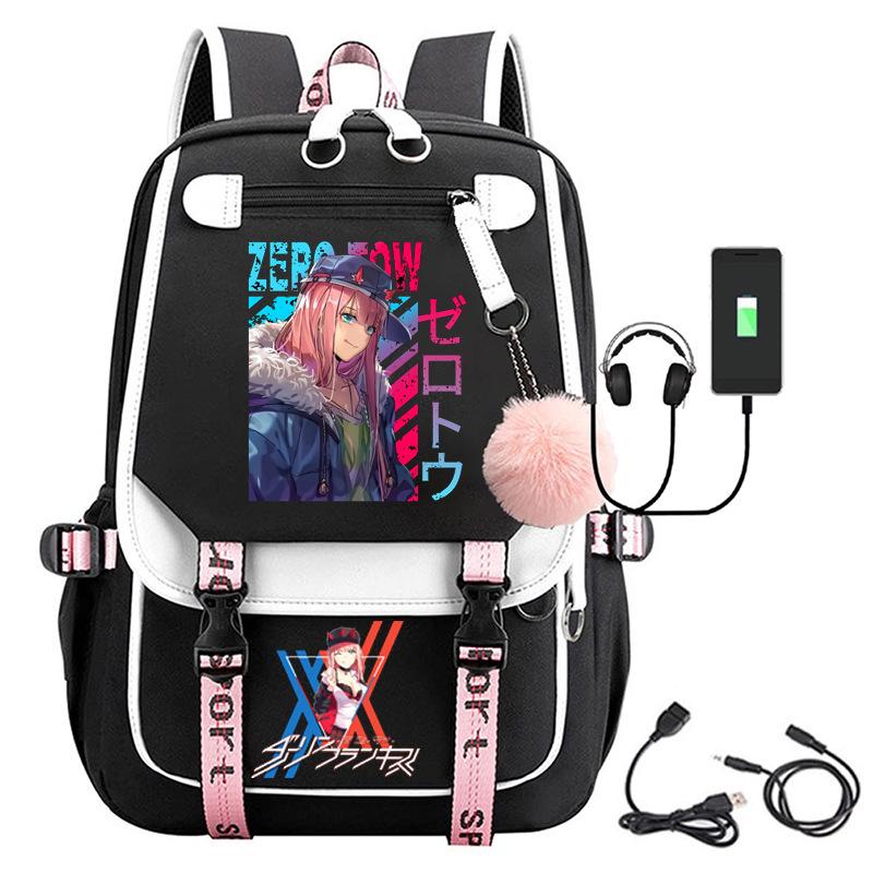 Large Capacity Schoolbag with Shoulder Strap; Student Three-piece Pencil Case Set