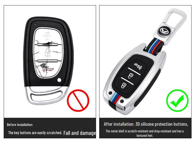 Compatible Key Case for BAIC Huansu S3L/S5/S6/S7/H3F/H5/H2 Remote