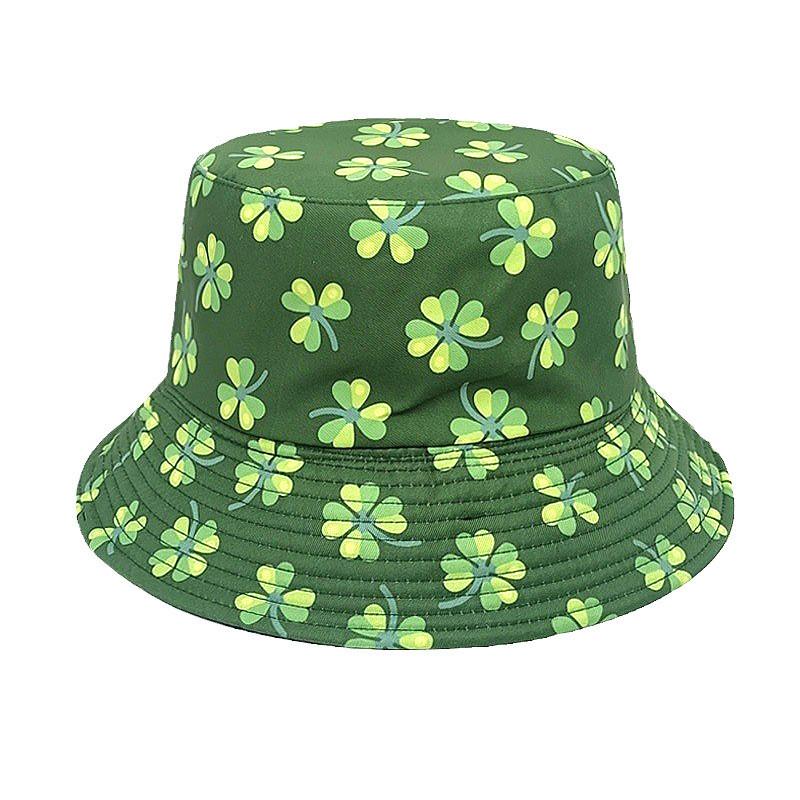 Saint Patrick Floral Digital Print Vintage Style Sun Hat For Spring Party And Outdoor