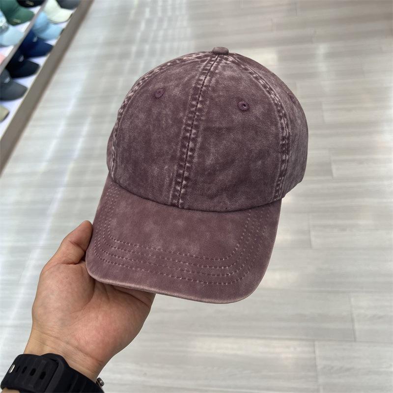 Spring and Autumn New Men's and Women's Hats Casual Versatile Old Baseball Caps Outdoor Sports Pure Cotton Washed Peaked Caps