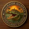Krokodýl Vězeň Mugshot Mince Florida Everglades Vězeňské Memorabilia Mince Vtipná Historie Zločinu Výzvová Mince Sběratelský Dárek pro Muže Sběratele Mincí
