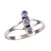 Natural Tanzanite Gemstone 925 Solid Sterling Silver Jewelry Ring Size 9 i3s35