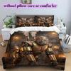 Medieval MachineryPattern Bedding Quilt Set Quilt Cover Pillowcase Home Decoration Birthday Gift (1 * duvet cover + 2 * pillowcase, without core)