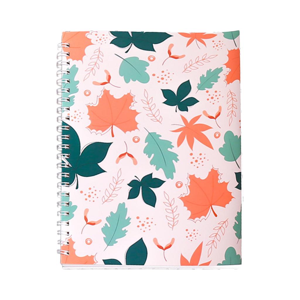Papier autocollant à décoller des deux côtés Carnet japonais minimaliste Cahier à feuilles mobiles pour étudiants Planificateur rechargeable avec reliure spirale