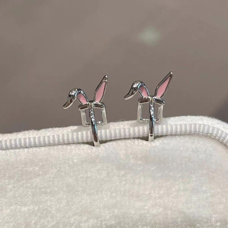 Adorable Rabbits Ear Bone Ear Cuffs Alloy Accessories Comfortable Wear for Casual or Formal Occasions