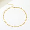 Figaro Chain Necklace Stainless Steel Link Gold Color Choker Necklace Layered Women Girls 14"  18" 20" 24"