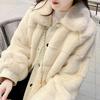 2025 Faux Mink Fur Women's Short Coat - Long Sleeve, Slimming, Versatile, Fragrant Style