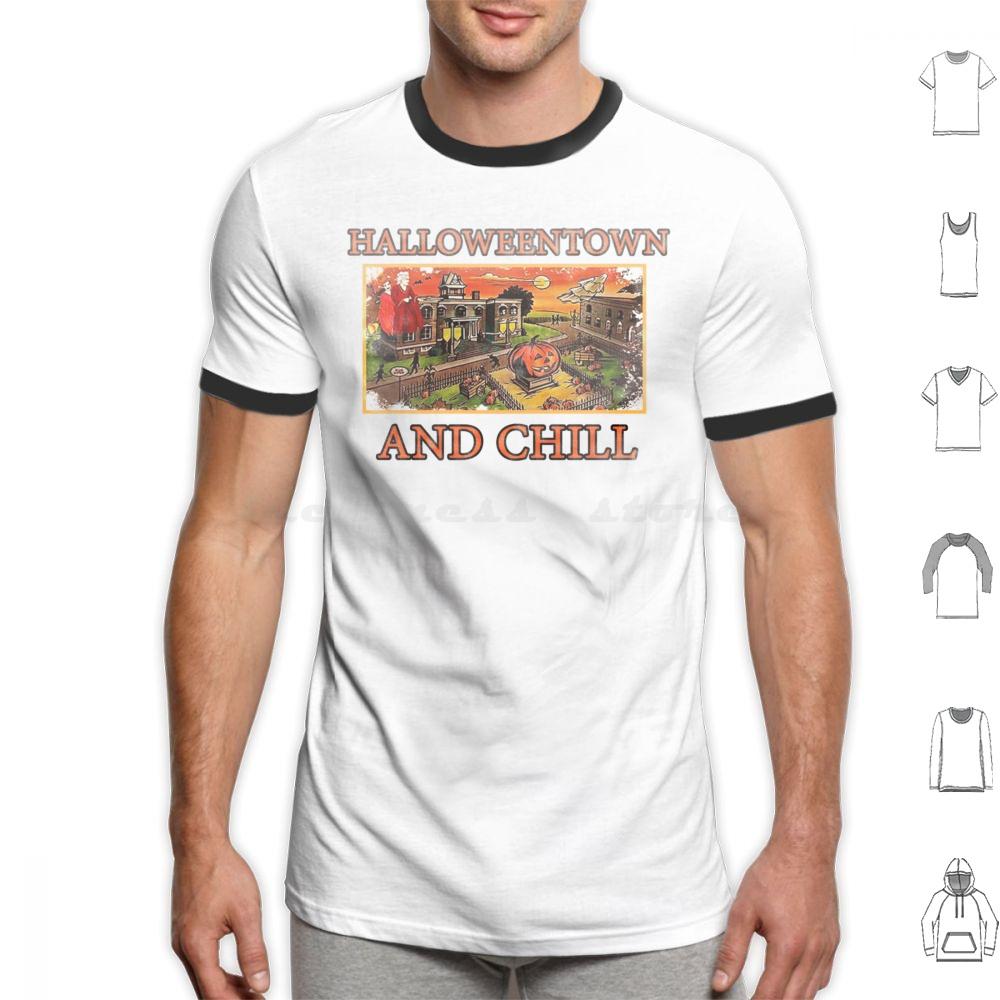 Halloweentown And Chill T Shirt 6xl Cotton Cool Tee Halloweentown Halloweentown University Halloween Halloweentown And Chill