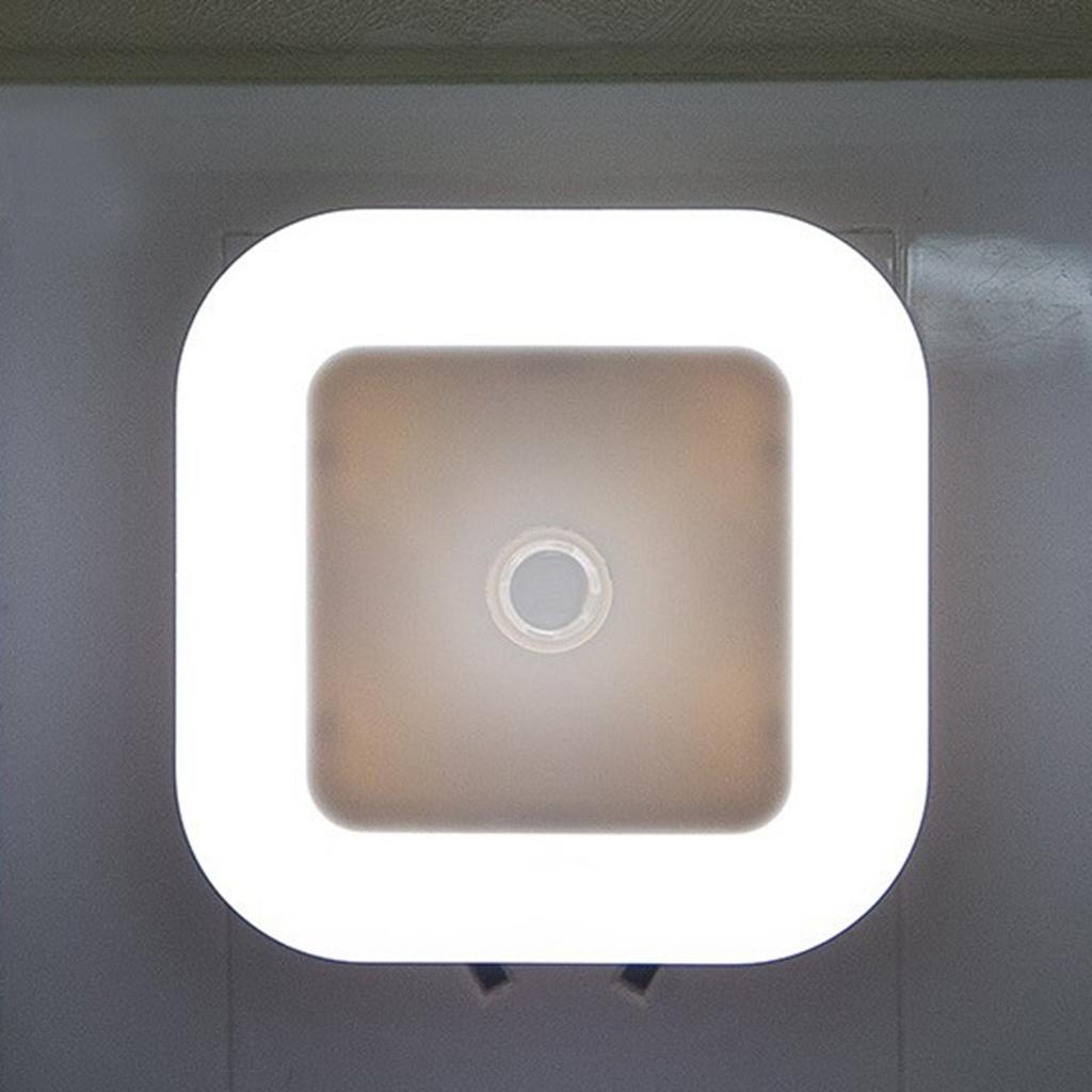 6 Stück Quadratisches Nachtlicht LED Weiche Weiße Farbe Lichtsteuerung Nachtlampe für Schlafzimmer Korridor ?