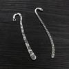 10pcs Vintage DIY Bookmark Charms Flower Antique Silver Plated Zinc Alloy Charms Pendant for Bookmarks Metal Jewelry Accessories