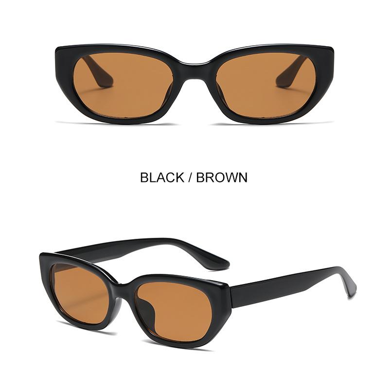 Dámské sluneční brýle, High-end, Anti-UV, Malý rámeček, Korejský styl Retro Kočičí oči