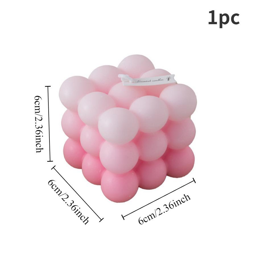 1 buc lumânare parfumată cub gradient Ceară de Soia Lumânare de Aromaterapie pentru decorarea casei, decorarea petrecerii de nuntă 6 culori disponibile