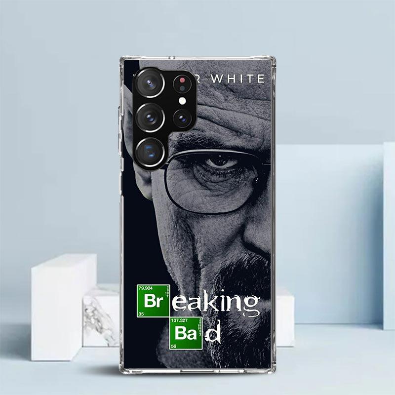 Breaking Bad WalterWhite Phone Case For Samsung Galaxy S24 S25 Edge S26 Ultra S22 S23 Plus S21 + S20 FE Soft TPU Back Cover Gala