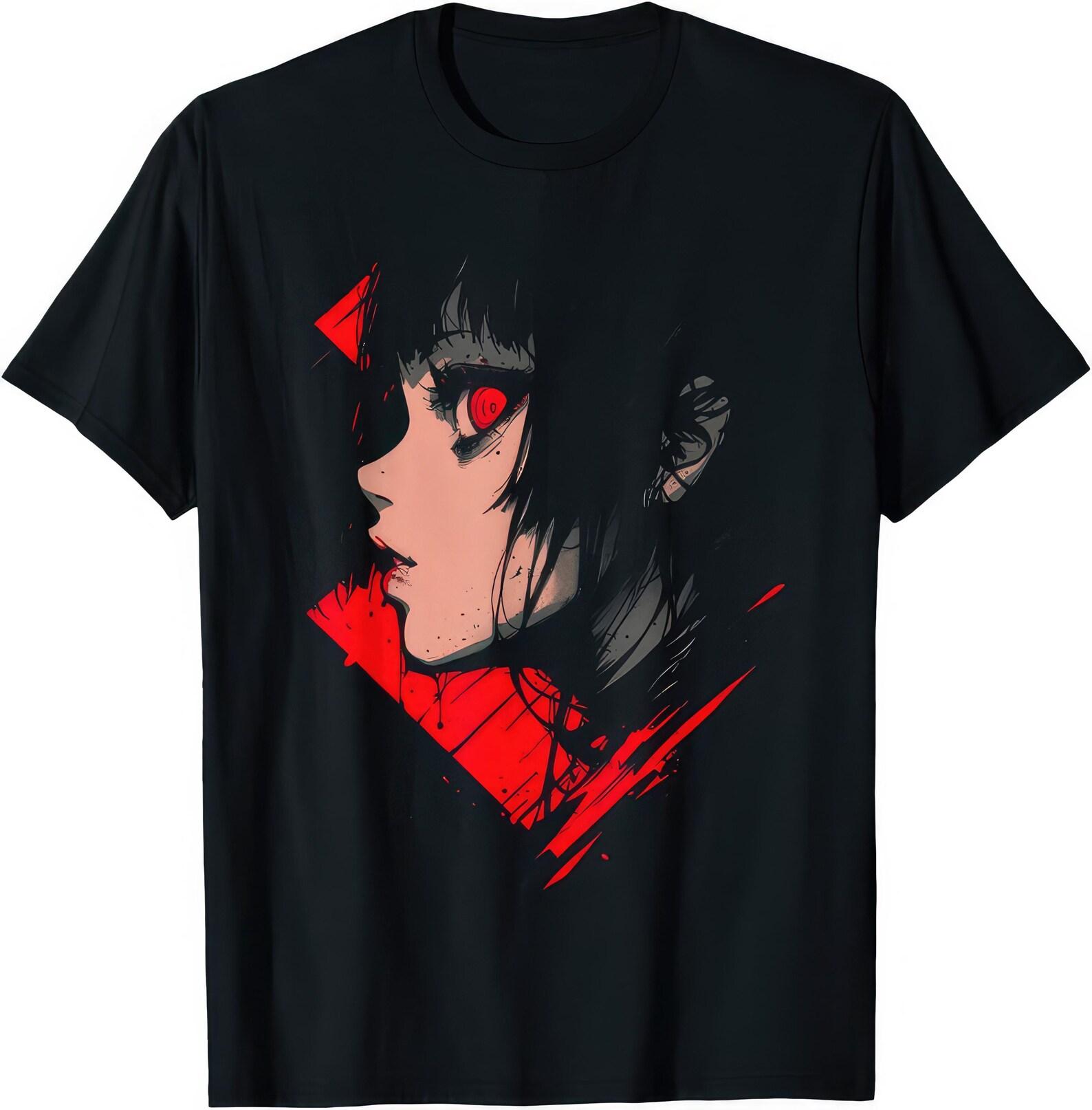 Creepy Kawaii Anime T shirt: Japanese Goth Graphic Tee S
