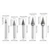 5PCS Double Cut Carbide Rotary Burrs 6mm Shank Carbide Burr Set Carbide Cutting Heads  Auto Shop
