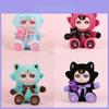 Cute Purple Moon Ghost Cat Plush Toy Cartoon Soft Doll For Kids And Collectors
